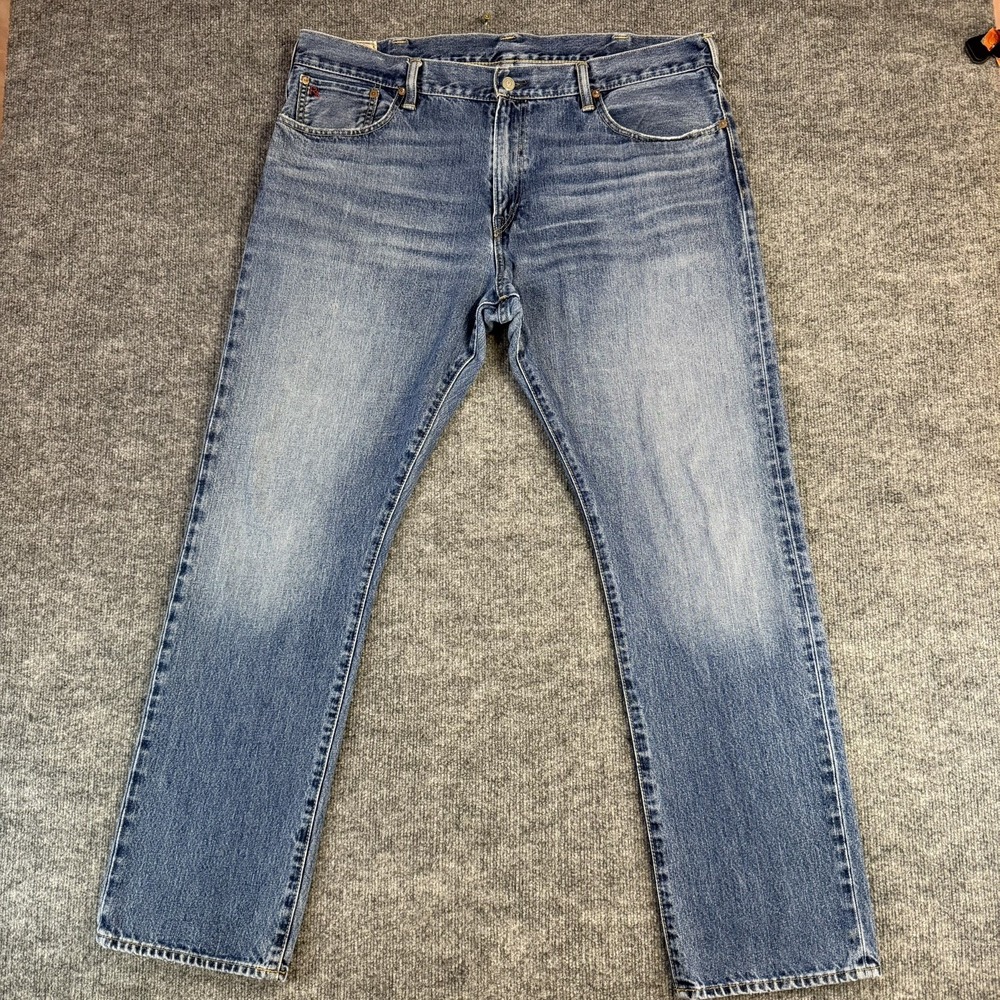 Vintage 90s Polo Ralph Lauren Jeans Mens 38x32 Blue Hampton Dungarees (40x32)